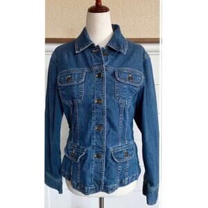 J. Jill Denim 4 pocket Trucker Jacket size XS‎